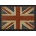 The Artwork Factory Union Jack III Framed Graphic Art Paper, Metal in Blue/Red | 12.63 H x 17.13 W x 1.13 D in | Wayfair 19470