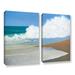 Breakwater Bay Red Pail In The Sand 2 Piece Painting Print on Wrapped Canvas Set Canvas in White | 36 H x 48 W x 2 D in | Wayfair BRWT2308 27805620