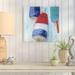 Breakwater Bay 'Nautical Buoys' Painting Print on Wrapped Canvas in Blue/Red/White | 18 H x 18 W x 2 D in | Wayfair BRWT6848 33617062