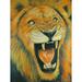 Buy Art For Less 'Lion - Hear Me Roar' by Ed Capeau Graphic Art on Wrapped Canvas in Black/Orange/Yellow, Size 16.0 H x 12.0 W x 1.5 D in | Wayfair
