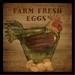 Buy Art For Less 'Farm Fresh Eggs' by Beth Albert Framed Vintage Advertisement Paper in Brown | 12 H x 12 W x 1 D in | Wayfair