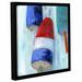 Breakwater Bay 'Nautical Buoys' Framed Painting Print on Wrapped Canvas in Blue/Red/White | 14 H x 14 W x 2 D in | Wayfair BRWT6847 33617056