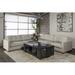 Gray/Brown Sectional - Brayden Studio® Secrest 121" Wide Linen Symmetrical Modular Corner Sectional Linen | 33 H x 121 W x 121 D in | Wayfair