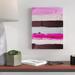 Brayden Studio® 'Pink For Me & You' Acrylic Painting Print on Wrapped Canvas Metal in Brown/Pink | 40 H x 30 W x 1.5 D in | Wayfair