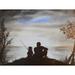 Buy Art For Less 'Manly Guidance' by Ed Capeau Painting Print on Canvas in Black/Brown | 18 H x 24 W x 1.5 D in | Wayfair CAN EDC116 18x24 GW