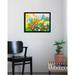 Buy Art For Less 'Early Morning Poppies Poster' by Elizabeth Stack Framed Painting Print Paper in Blue/Green/Orange | 12 H x 16 W x 1 D in | Wayfair