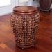 Bay Isle Home™ Huffman Coastal End Table Rattan/Wicker/Wood in Brown | 21 H x 16 W x 16 D in | Wayfair BYIL1815 43446507