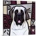Harriet Bee 'Mastiff Pop Art' by Diethild Graphic Art on Canvas in Gray/Indigo/White | 20 H x 20 W x 1.25 D in | Wayfair