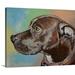 Winston Porter Anjola Tyson - Dog Portrait by Michael Creese Graphic Art on Canvas in Brown | 24 H x 30 W x 1.25 D in | Wayfair