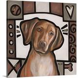 Harriet Bee 'Vizsla Pop Art' by Diethild Graphic Art on Canvas in Brown/Gray/White | 30 H x 30 W x 1.25 D in | Wayfair