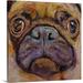 Winston Porter Anjola Pug by Michael Creese Painting Print on Canvas in Brown | 16 H x 16 W x 1.25 D in | Wayfair A2861C354A8E4AB6994B097C9DFE7952