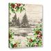 Charlton Home® Vintage Holiday Graphic Art on Wrapped Canvas in White | 48 H x 36 W x 2 D in | Wayfair CHRL4987 39853021