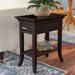 Charlton Home® Solid + Manufactured Wood Traditional Tray Edge End Table Wood in Brown | 24 H x 13 W x 22 D in | Wayfair CHRL5274 40055934