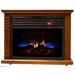 Comfort Glow QF4570R Mobile Quartz Electric Fireplace w/ Real Flame™ Technology in Brown | Wayfair