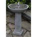 Campania International Hydrangea Concrete Leaves Birdbath Fountain Concrete in Blue/Black | 30.25 H x 20.5 W x 20.5 D in | Wayfair FT-248-AL