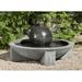 Campania International Zen Concrete Low Sphere Fountain | 21 H x 39.5 W x 39.5 D in | Wayfair FT-150-AS