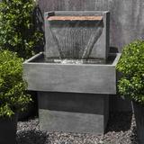 Campania International Concrete Falling Water Fountain | 38.5 H x 30 W x 20.25 D in | Wayfair FT-286-EM