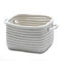 Colonial Mills Braided Shelf Square Storage Utility Basket - in White | 8 H x 11 W x 8 D in | Wayfair H141A011X008S