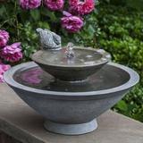 Campania International Concrete Wychwood Fountain | 11.25 H x 16.25 W x 16.25 D in | Wayfair FT-292-BR