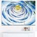 Design Art Perfect Fractal Flower in Light - 3 Piece Graphic Art on Wrapped Canvas Set Canvas in Blue | 28 H x 36 W x 1 D in | Wayfair PT11885-3P