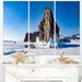 Design Art Winter Lake Baikal Panorama - 3 Piece Graphic Art on Wrapped Canvas Set Canvas in Blue/White | 28 H x 36 W x 1 D in | Wayfair PT11135-3P