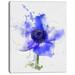 Design Art ' Anemone Sketch Watercolor' Painting Print on Wrapped Canvas in Blue | 20 H x 12 W x 1 D in | Wayfair PT13601-12-20