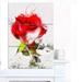 Design Art 'Hand-drawn Watercolor Rose Flower' 3 Piece Wall Art on Wrapped Canvas Set Canvas in Red | 36 H x 28 W x 1 D in | Wayfair PT13602-3PV