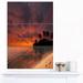 Design Art 'Beautiful Sunset At Tropical Beach' 3 Piece Photographic Print on Wrapped Canvas Set Canvas in Orange | 36 H x 28 W x 1 D in | Wayfair