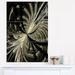 Design Art Black & White Fractal Flower Design - 3 Piece Graphic Art on Wrapped Canvas Set Canvas in Black/White | 36 H x 28 W x 1 D in | Wayfair