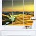 Design Art Rural Landscape Italy Panorama - 3 Piece Graphic Art on Wrapped Canvas Set Canvas in Green | 28 H x 36 W x 1 D in | Wayfair PT11340-3P