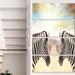 Design Art 'Zebras Face to Face at Sunset' 4 Piece Graphic Art on Wrapped Canvas Set Canvas in White | 48 H x 28 W x 1 D in | Wayfair PT12504-271V