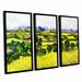 Darby Home Co Yellow Weeds 3 Piece Framed Painting Print on Canvas Set Canvas in White | 24 H x 36 W x 2 D in | Wayfair DRBC3052 31559325