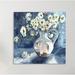 Darby Home Co 'Sunshine & Daises III' Watercolor Painting Print on Wrapped Canvas in Blue | 30 H x 30 W x 1.5 D in | Wayfair