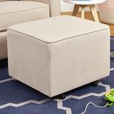 DaVinci Universal 22" Square Standard Ottoman Polyester in Brown | 16.25 H x 22 W x 20.125 D in | Wayfair M13985CM