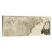 East Urban Home 'A New Map of North America, w/ the West India Islands (Northern Section), 1786' Print on Canvas & Fabric in Blue | Wayfair