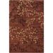 Red 108 x 0.63 in Area Rug - Darby Home Co Dedrick Floral Handmade Tufted Wool Dark Rust Area Rug Wool | 108 W x 0.63 D in | Wayfair