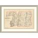 East Urban Home 'Connecticut: Hartford County North, 1893' Framed Print Metal in Gray | 32 H x 44 W x 1.5 D in | Wayfair EASN4398 39508444