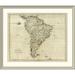 East Urban Home 'Map of South America, 1796' Framed Print Paper in Gray | 37 H x 44 W x 1.5 D in | Wayfair EASN3801 39506346