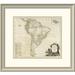 East Urban Home 'Composite: South America, 1787' Framed Print Paper in Gray | 22 H x 24 W x 1.5 D in | Wayfair EASN4269 39507980