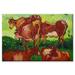 Buyenlarge 'Les Vaches' by Vincent Van Gogh Painting Print in White | 24 H x 36 W x 1.5 D in | Wayfair 0-587-25638-9C2436