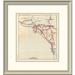 East Urban Home 'California - Ventura, Los Angeles, San Bernardino, Orange, & San Diego Counties, 1896' Framed Print | Wayfair EASN3571 39505536