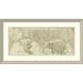 East Urban Home 'A General Map of the World or Terraqueous Globe, 1787' Framed Print Paper in Gray | 23 H x 44 W x 1.5 D in | Wayfair