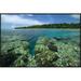 East Urban Home 'Coral Lagoon & Palm Lined Beach, Rani Island, Indonesia ' Framed Photographic Print on Canvas in White | Wayfair EAUB5606 38521141