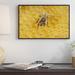 East Urban Home 'Honey Bee on Honeycomb, Germany ' Framed Photographic Print on Canvas in Gray/Yellow | 16 H x 24 W x 1.5 D in | Wayfair