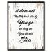 Ebern Designs It Does Not Matter How Slowly You Go As Long As You Do Not Stop Inspirational - Picture Frame Textual Art Print on Canvas Canvas | Wayfair