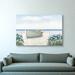 Rosecliff Heights Beach Days I - Wrapped Canvas Print Metal in Blue/White | 26 H x 40 W x 1.25 D in | Wayfair C9D6A34791BE4FC0954E1629AA442C5F