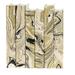 E. Lawrence Ltd. Marbled 6 Piece Decorative Book Set Paper in White/Yellow/Black | 9.5 H x 8.1 W x 6.5 D in | Wayfair MBLKGOLD-6