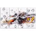 Design Art Black & Orange Exotic Car 4 Piece Graphic Art on Wrapped Canvas Set Canvas in Black/Orange | 28 H x 48 W x 1 D in | Wayfair PT2628-271