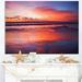 Design Art Colorful Tropical Beach w/ Clouds - Seashore Photographic Print on Wrapped Canvas in Pink | 12 H x 20 W x 1 D in | Wayfair PT10544-20-12