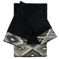 Sherry Kline Maricopa 3 Piece 100% Cotton Towel Set in Black | 25 W in | Wayfair SK005101